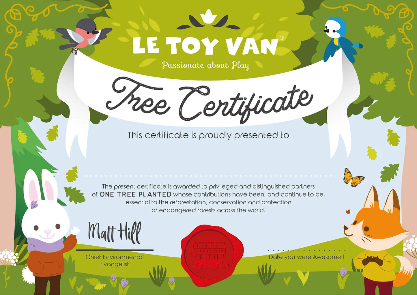 Studio Méïzou - Certificat Le Toy Van
